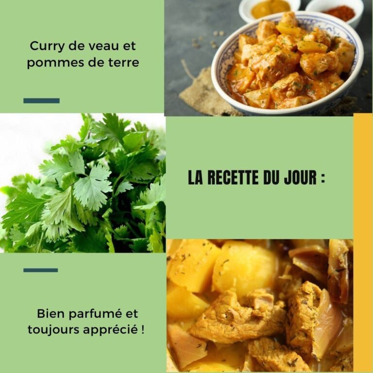 Curry de veau et pommes de terre