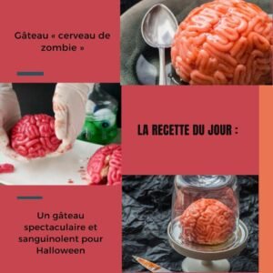 Gâteau « cerveau de zombie »
