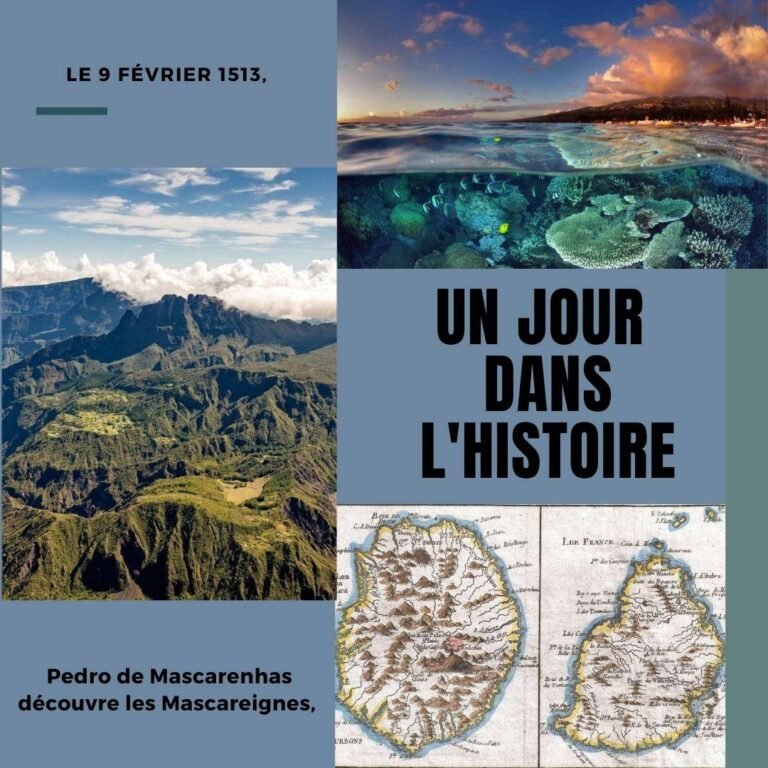 Le 9 février 1513, Pedro de Mascarenhas découvre les Mascareignes,