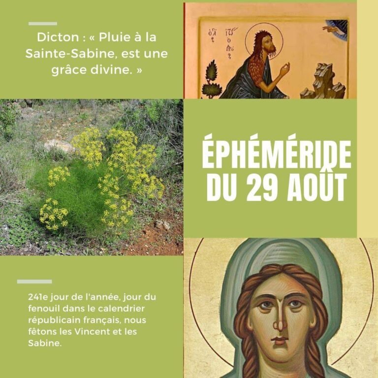 29 août, Saint Vincent, Sabine et Christète,