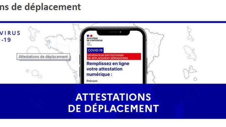 Attestations de déplacement