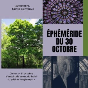 30 octobre, Sainte Bienvenue
