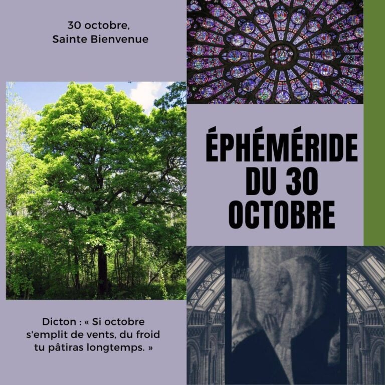 30 octobre, Sainte Bienvenue