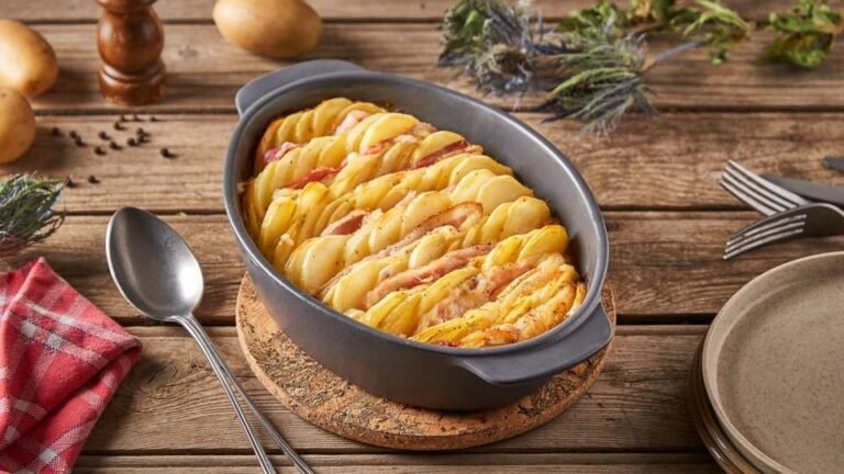 Tian pomme de terre Jambon & lardon