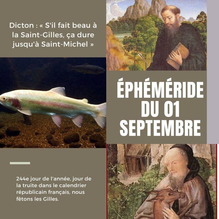 1er septembre, Saint Gilles