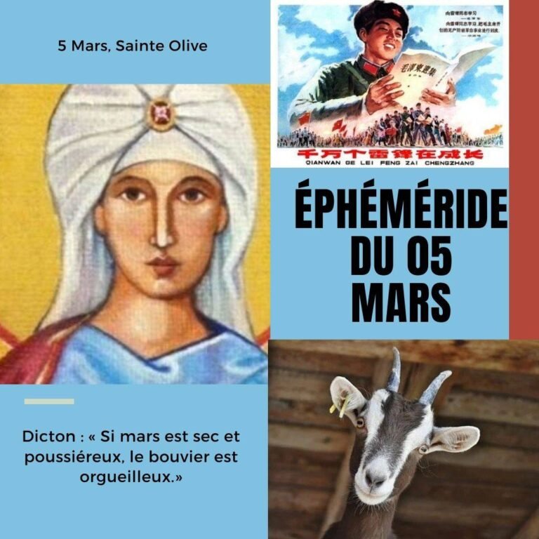 5 Mars, Sainte Olive
