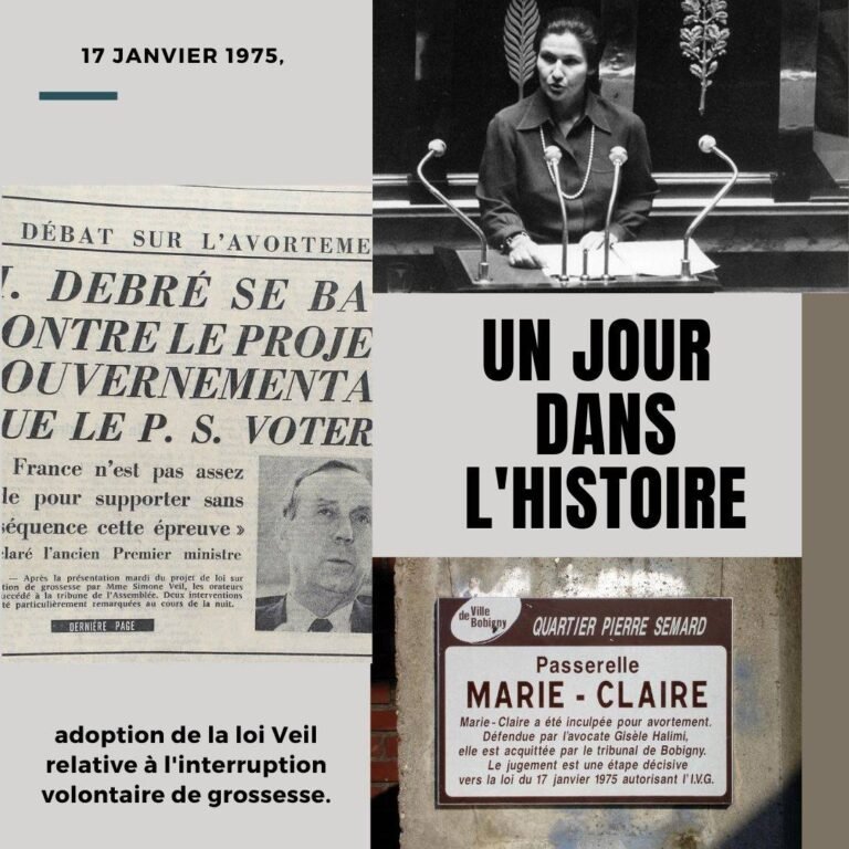 17 janvier1975, adoption de la loi Veil