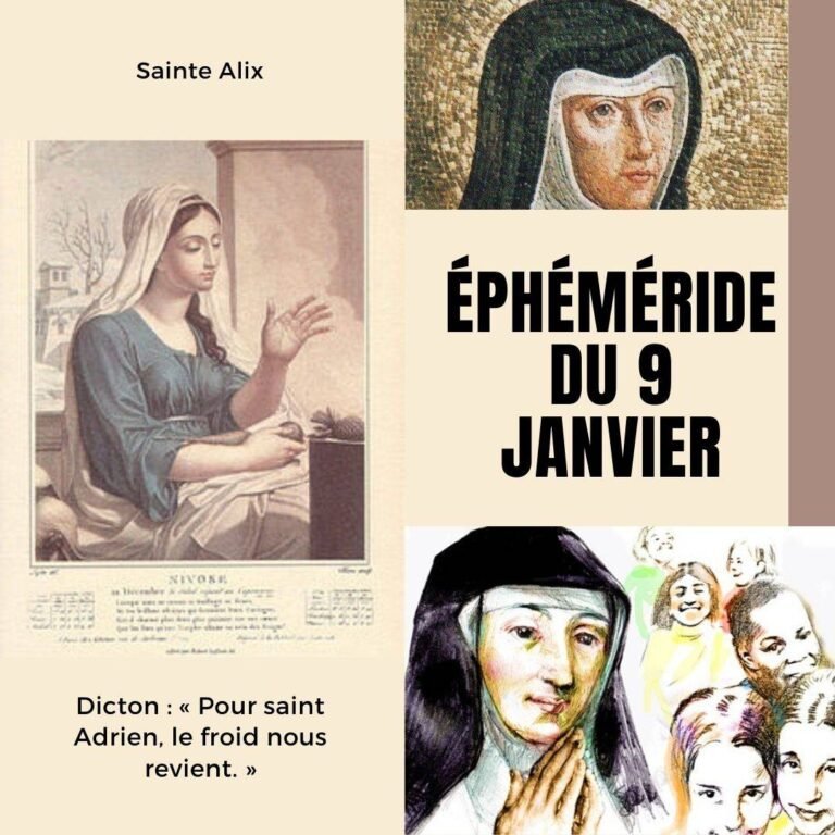 9 janvier, Sainte Alix