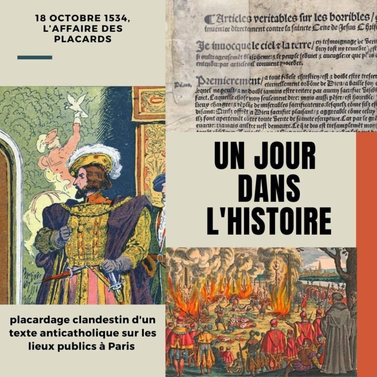 18 octobre 1534, l’affaire des placards