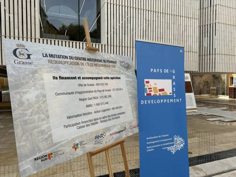 Les travaux de l’Ilot Médiathèque sud