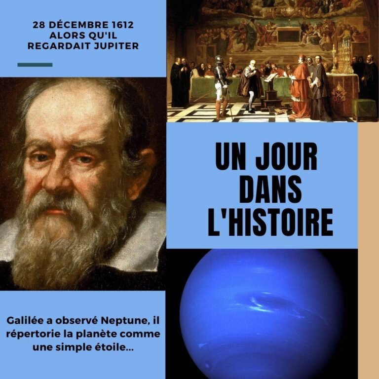 28 décembre 1612 alors qu’il regardait Jupiter