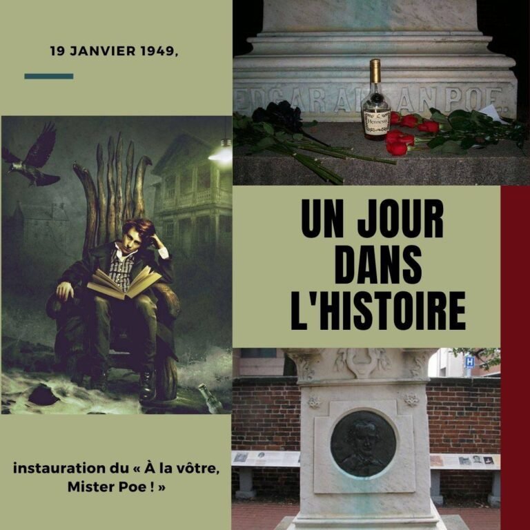 19 janvier 1949, instauration du  « À la vôtre, Mister Poe ! »