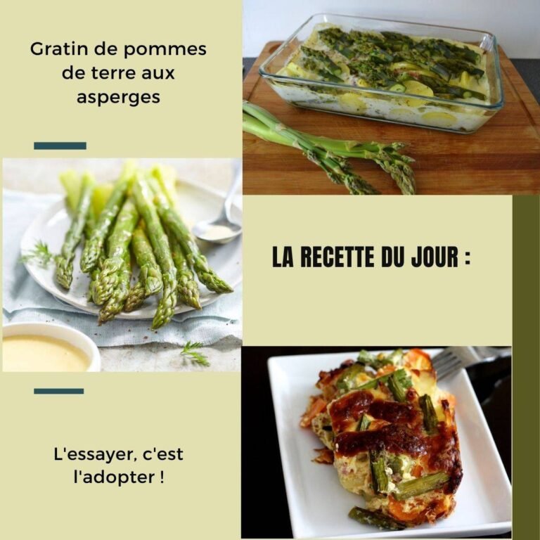 Gratin de pommes de terre aux asperges
