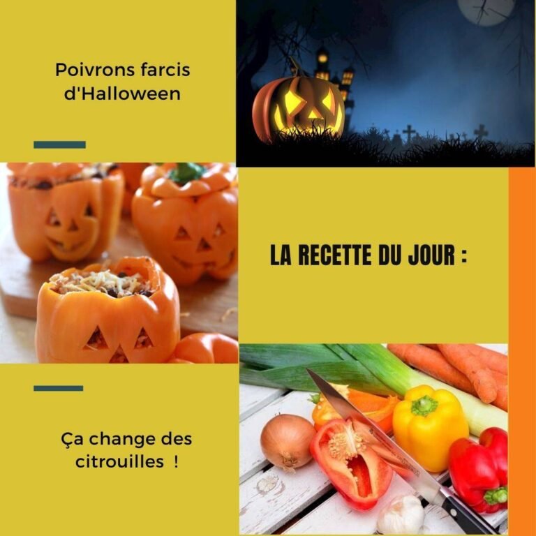 Poivrons farcis d&rsquo;Halloween