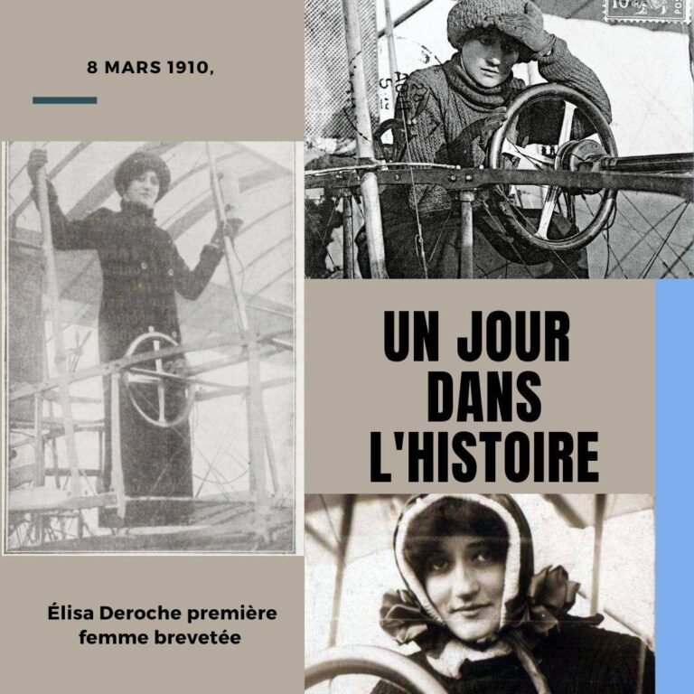8 mars 1910, Élisa Deroche