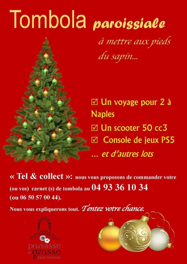 La tombola en ligne de l&rsquo;aumônerie de Grasse