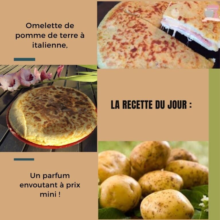 Omelette de pomme de terre à italienne,