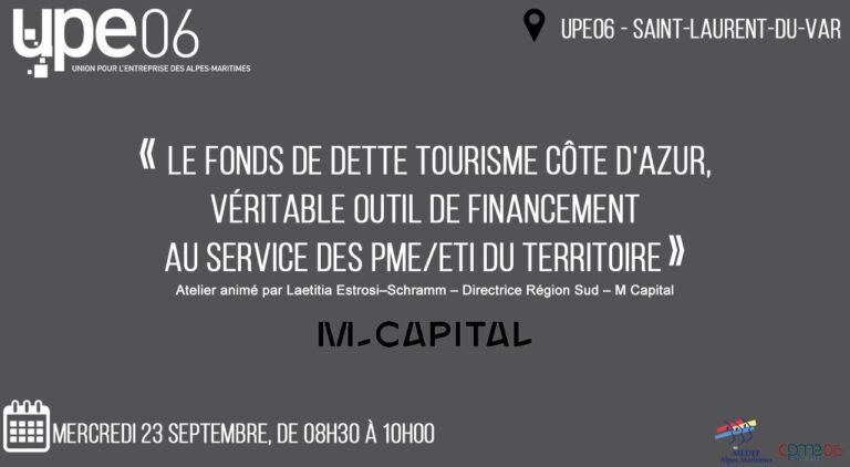 Le Fonds de dette Tourisme Côte d’Azur