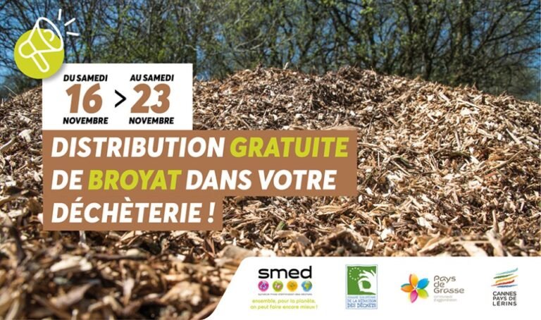 Opération de distribution gratuite de broyat